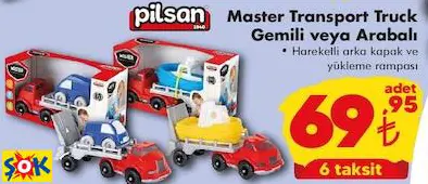 PİLSAN MASTER TRANSPORT TRUCK GEMİLİ VEYA ARABALI